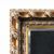 Liberty mirror in carved and gilded wood. Italy, 20th century.