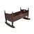Carved wooden cradle. Italy, 19th century.
