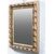 Liberty mirror in carved and gilded wood. Italy, 20th century.