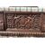 Carved and sculpted wooden bench. Italy, 17th century.
