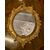 specc348 - oval mirror in gilded wood, 19th century, cm l 69 xh 95     