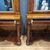 Pair of walnut consoles Carlo X 1820 with mirrors