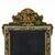 Lacquered, gilded, and painted wooden mirror. Venice, 18th-19th century.