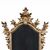 Carved and gilded wooden mirror. Northern Italy, 18th century.