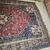 Antique Persian Ashfar rug 1930. Measures 266 x 180. In shades of red and blue.