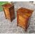 Pair of Carlo X walnut veneer bedside tables, 1820