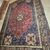 Antique Persian Ashfar rug 1930. Measures 266 x 180. In shades of red and blue.
