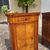 Pair of Carlo X walnut veneer bedside tables, 1820