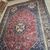 Antique Persian Ashfar rug 1930. Measures 266 x 180. In shades of red and blue.