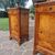 Pair of Carlo X walnut veneer bedside tables, 1820