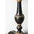 Antique round Tuscan coffee table lacquered in black and gold, painted. Early 1800s. Diameter 57 cm, height 80 cm.