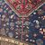 Antique Persian Ashfar carpet 1930. Size 266 x 180. In the colors of red and blue.