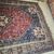 Antique Persian Ashfar carpet 1930. Size 266 x 180. In the colors of red and blue.