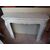 CARRARA WHITE MARBLE FIREPLACE POMPADOUR FRANCE cm L130xP36xH107