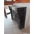 BLACK MARBLE FIREPLACE WITH 19TH CENTURY FRENCH INSERTS cm L134xP40xH107