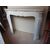 CARRARA WHITE MARBLE FIREPLACE POMPADOUR FRANCE cm L130xP36xH107