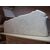 CARRARA WHITE MARBLE FIREPLACE POMPADOUR FRANCE cm L130xP36xH107