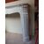 CARRARA WHITE MARBLE FIREPLACE POMPADOUR FRANCE cm L130xP36xH107