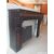 BLACK MARBLE FIREPLACE WITH 19TH CENTURY FRENCH INSERTS cm L134xP40xH107