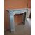CARVED CARRARA WHITE MARBLE FIREPLACE WITH SHELLS, LOUIS XV STYLE, FRANCE