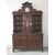 CREDENZA A DUE PORTE CON ALZATA E OROLOGIO STILE PROVENZALE (PIATTAIA)