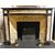 chm250 directory fireplace with black marble inlay beige
