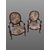 Pair of antique wooden chairs, antique French