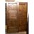 pts506 pair of paneled walnut doors lozenges, double-sided, mis. 79 cm xh 204, thickness. cm 3