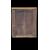 Two-door wall-mounted walnut cabinet.