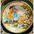 Majolica plate decorated with figures. Made in Castelli d’Abruzzo.