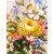 Antique large floral majolica plate, 19th century, Nove Bassano, 60x5cm
