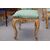 4 gilded and lacquered wooden benches from the 18th century