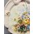 Antique large floral majolica plate, 19th century, Nove Bassano, 60x5cm