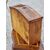 Shaped bedside table with three drawers in walnut with rosewood threads – Central Italy, mid