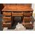 Walnut veneered trestle desk. Italy, first half of the 19th century.