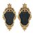 Pair of carved and gilded wooden mirrors. Italy, 18th century.