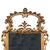 Carved and gilded wooden mirror. Italy, 18th century.