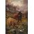 R. Watson (British, late 19th century) - Herd of Highlanders grazing.