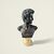 
Busto in Bronzo 'Davide' con Base in Marmo, su colonna in marmo verde, XIX Secolo