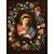 Flowered garland with portrait of the Virgin, attributed to Francesco Trevisani (1656 - 1746) and Niccolò Stanchi (1623 - 1690)
