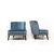 Pair of armchairs - French style - contemporary
