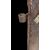Pair of walnut doors with four engraved diamond panels.