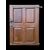 Carved walnut door panel with four panels.