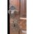 Carved walnut door panel with four panels.