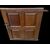 Carved walnut door panel with four panels.