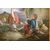 Scena pastorale, pittore francese, ambito di Jean-Baptiste Huet (1745-1811), fine XVIII secolo.