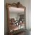 Late 19th century squared rectangular gilded wood mirror