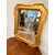 Antique mid-19th century tray mirror, gold leaf with engraved detailing, 63x53cm