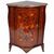 Corner cabinet with floral inlays in rosewood, violet wood and rosewood, Mathieu Criard, France, 18th century