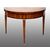 Napoleon III demi-lune game table in precious exotic woods. France, 19th century.